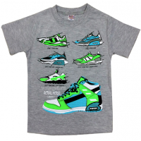 20-002101 "SHOES" Футболка для мальчика, 4-8 лет, серый 20-002101 "SHOES" Футболка для мальчика, 4-8 лет, серый